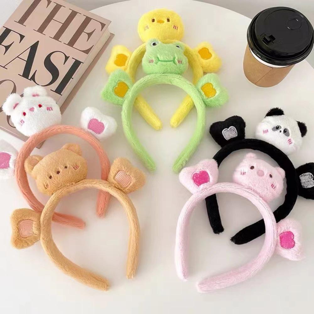 

Cartoon Frog Hair Bands Plush Fabric Hair Hoop New Headgears
