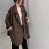 Frühling und Herbst weiße Anzugjacke Damen Frühling und Herbst lässig locker elegant Retro Anzug
