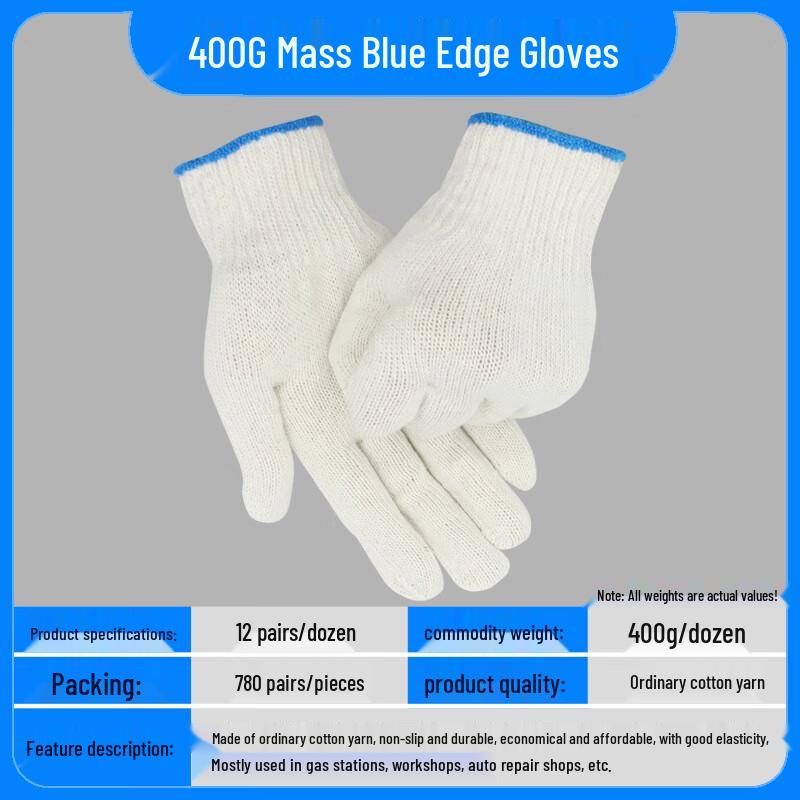 COFLYEE Cotton Work Gloves