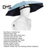69CM UV Protection Umbrella Hat Hands-Free Sun Blocking Umbrella Hat with Elastic Headband Waterproof Kids Adults Outdoor Fishing Folding Umbrella