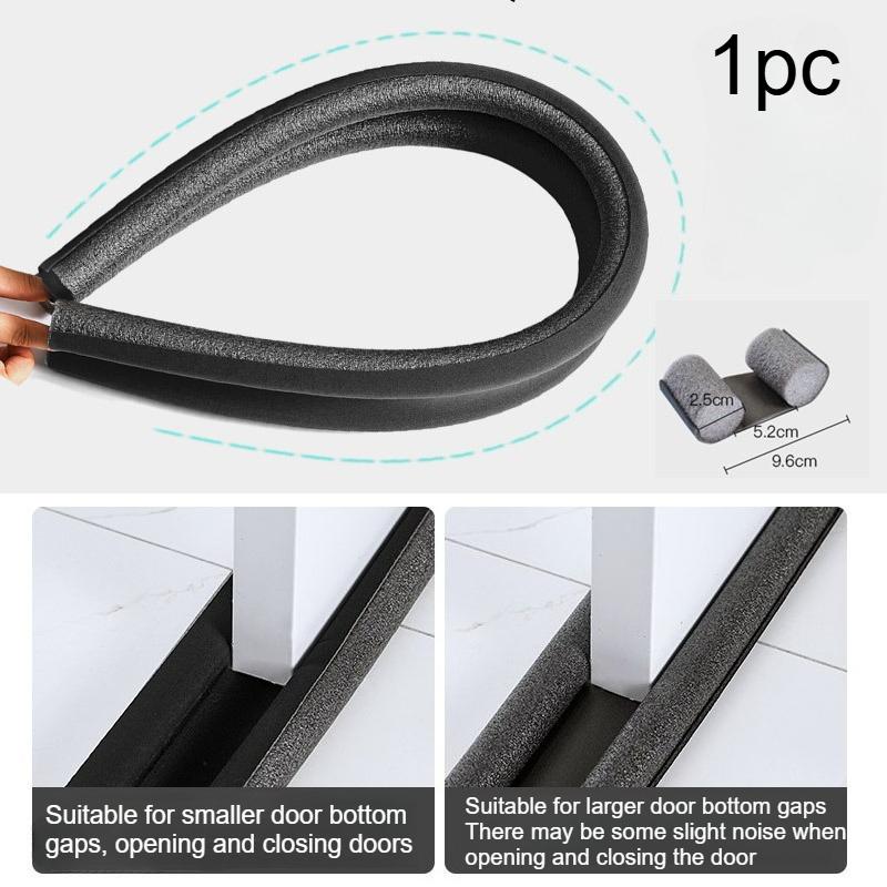 1pc Easy Installation Under Door Draft Stopper -Foam Strip Block,Soundproofing, Door Fit, Matte Finish, for Home, Office