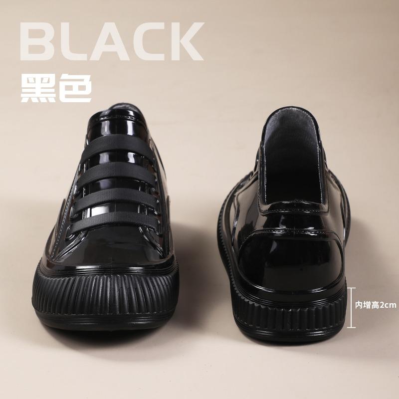 

Fashion shallow mouth flat bottom rain shoes women waterproof and nonslip short rain boots women four seasons wearresistant car wash work 41