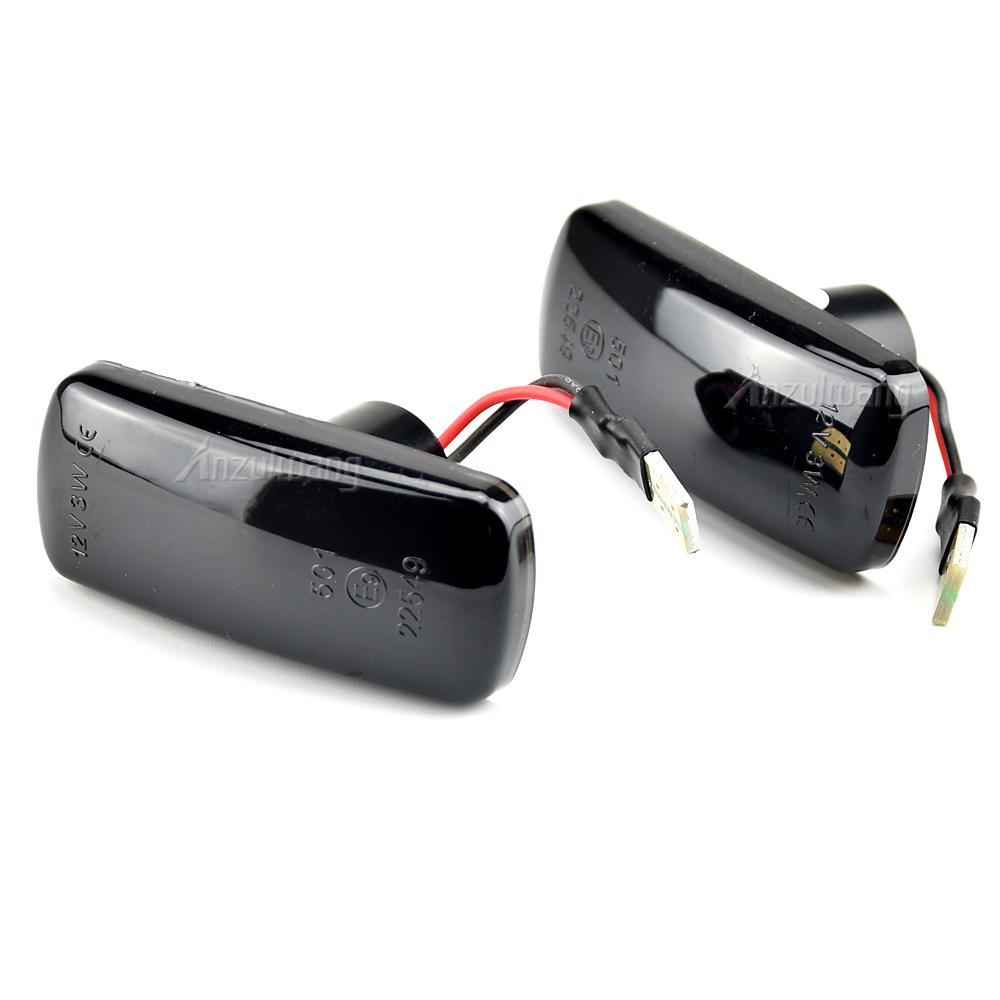 2Pcs LED Dynamic Amber Side Marker Turn Signal Light for Jeep Compass Patriot Liberty Grand Cherokee Commander Indicator Lamps