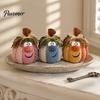 Soft Fabric Ornaments for Living Room Whimsical Patchwork Pumpkin, Pumpkin Table Decor, Cute Smiling Face Unique Handmade Gifts Autumn Harvest