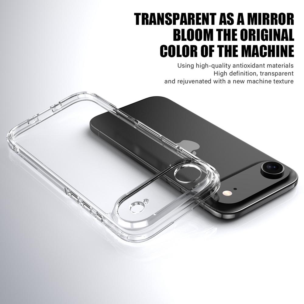 KEYSION Shockproof Armor Clear Case for iPhone 17 Air Transparent Soft TPU Silicone+PC Phone Back Cover for iPhone 17 Air 2025