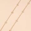 Accessories, fashion street photography versatile peach heart body chain women, simple round bead chain waist chain