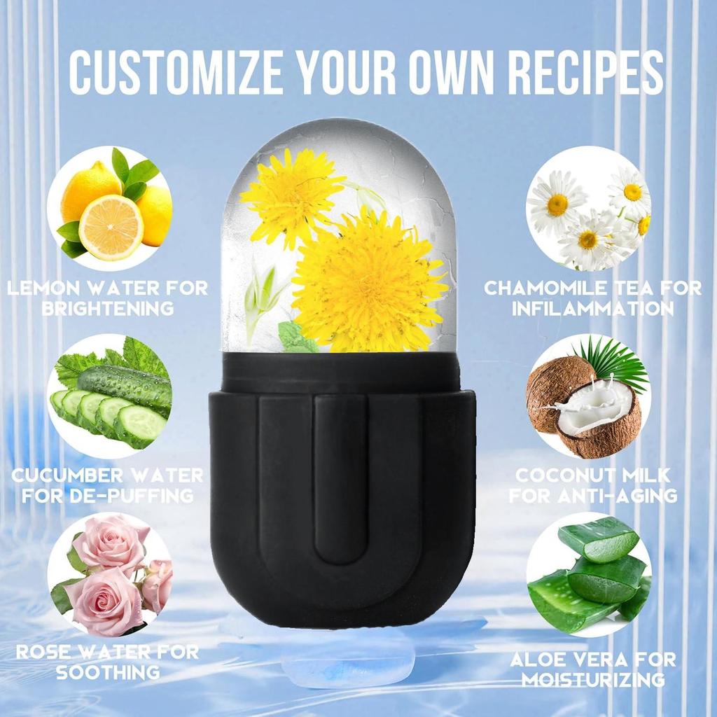 Silicone Ice Roller for Face Beauty Skin Care Tools Face Lifting Contouring Facial Massager Reusable Ice Cube Trays