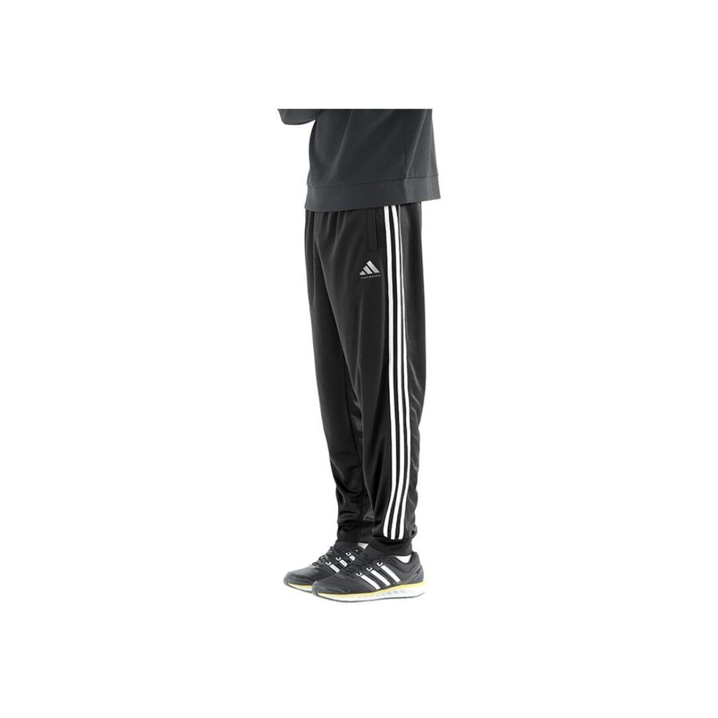 Adidas Elastic Cuff Solid Color Retro Knitted Sports Pants Unisex Pants Black TR30P1T-BW