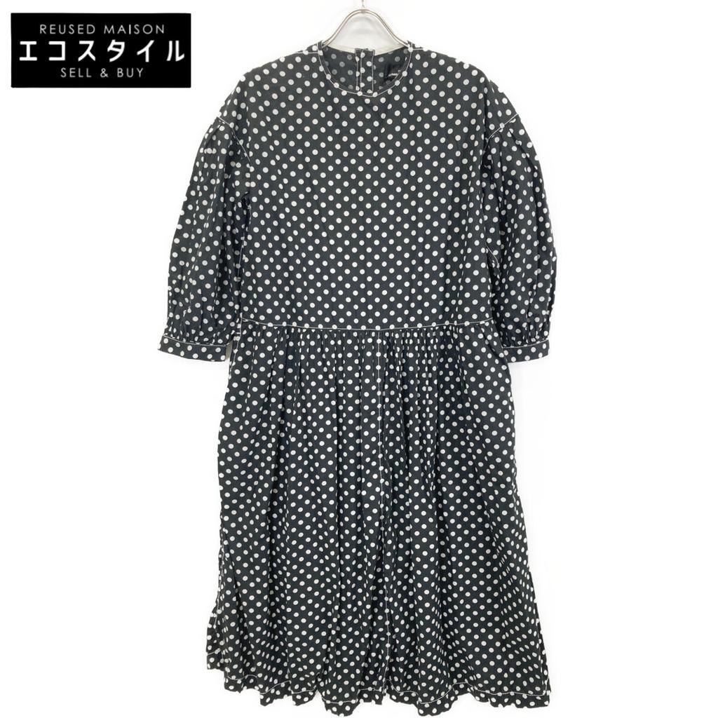 tricotCOMMEdesGARCONS TG-O011 2020 Black Dot Flare Dress dress M blackUsed