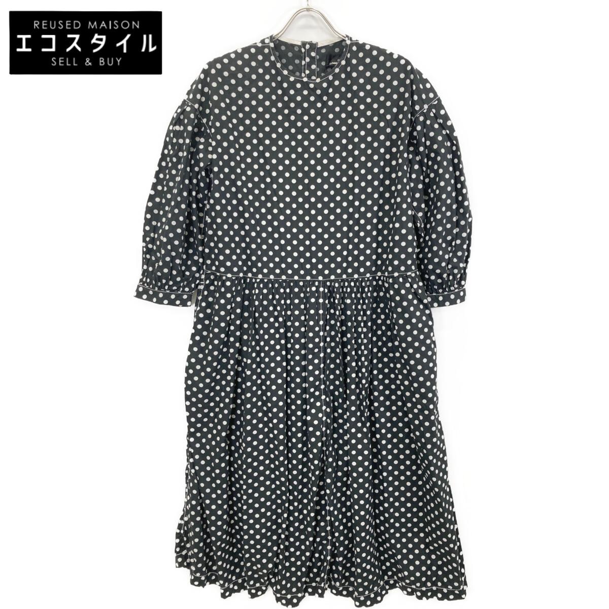 

tricotCOMMEdesGARCONS TG-O011 2020 Black Dot Flare Dress dress M blackUsed