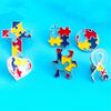 Regnbågspusselbrosch Autismmedvetenhet Pussel Lapel Pins Autismmedvetenhetsnål Kreativ Broschnål