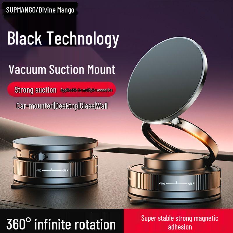 2025 Magnetic Multifunctional Phone Holder with Vacuum Suction Cup for Cars