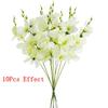 55CM White Silk Long Stem Artificial Moth Orchid Flowers for Vase Wedding Center Decorations Home Dining Table Party Decoration