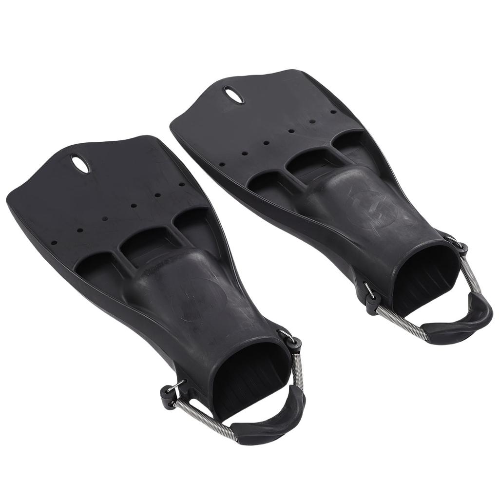 2pcs Scuba Diving Fins with Adjustable Spring Buckles Straps Rubber Jet Snorkeling Flippers for Swim