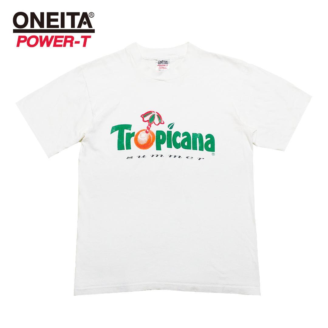 

[Б/У] Футболка Tropicana 90-х годов от ONEITA, сделано в США, одинарный шов