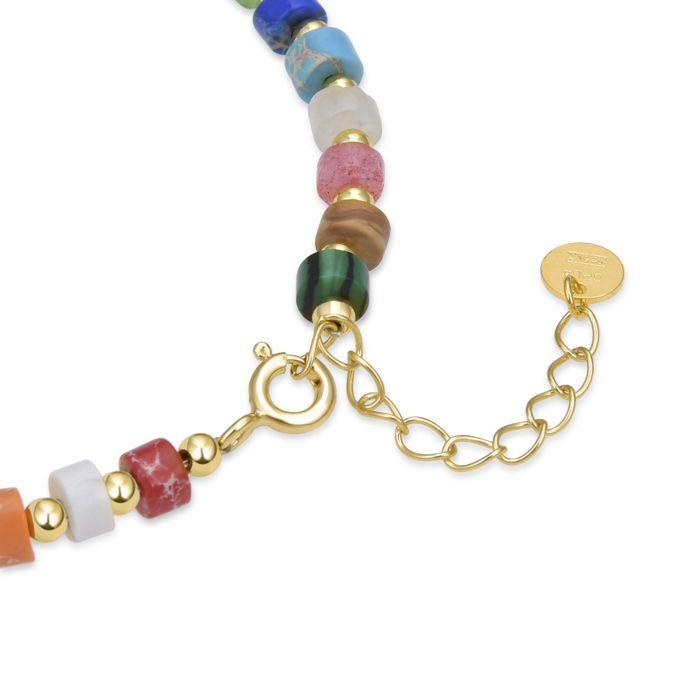 Bracelet - LUXENTER - Ihun - Argent 925 - Or jaune 18K - Cristal multicolore