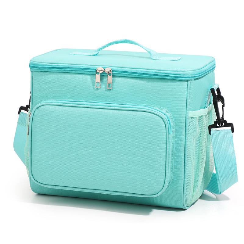 Portable Insulated Oxford Cloth Lunch Bag - Handheld & Shoulder Carry, Ideal for Picnics & Outdoor Use