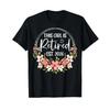 This Girl Is Retired Est Floral RetireUnisext Women T Shirt Vintage Washed Casual Graphic Unisex Stretched Soft