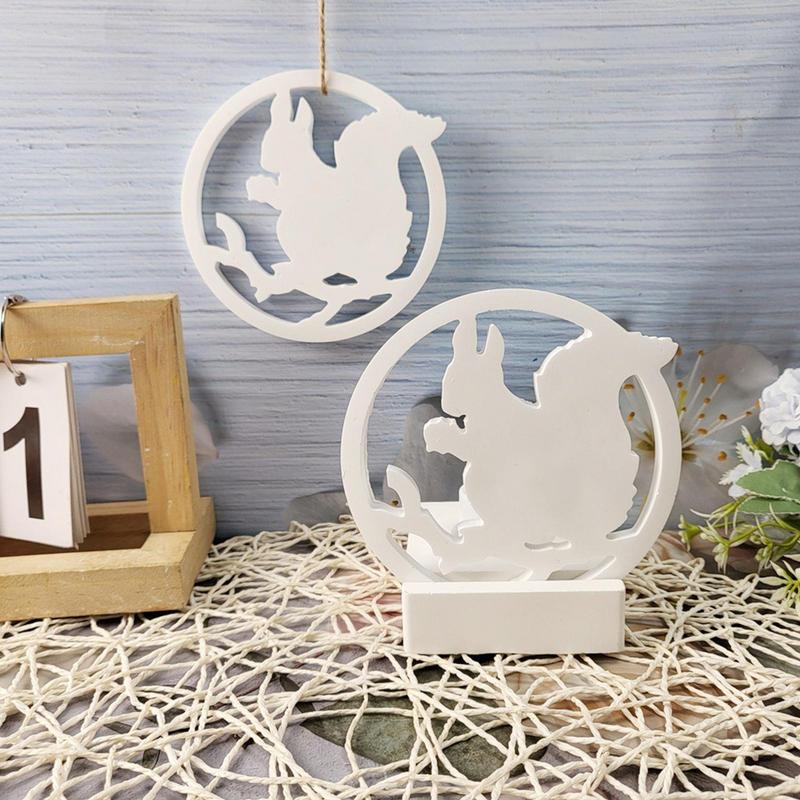 

Cute Squirrel Shape Candlestick Silicone Mold Candle Holder Cement Plaster Mould Animal Squirrel Candle Holder Resin Molds Decor United States