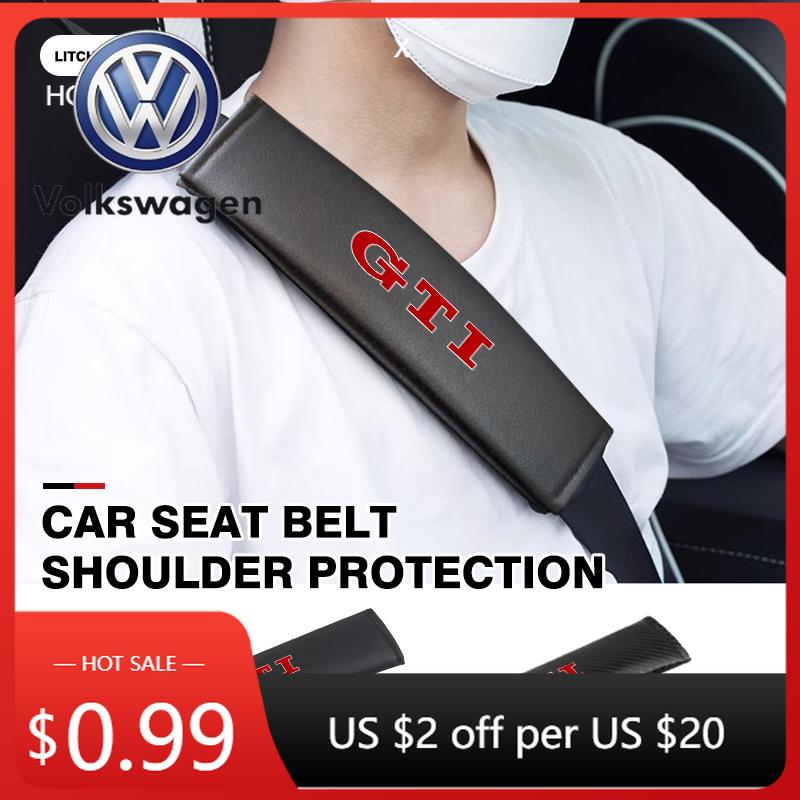 OPQ1 2026 Hot VOLKSWAGEN For Volkswagen Car Seat Belt Shoulder Cover Insurance Strap Protection Pad VW Jetta Golf4 5 6 Beetle CC B5 B