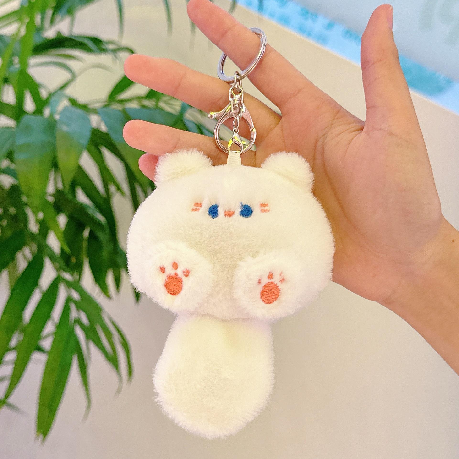 Очаровательный пищащий плюшевый брелок-шарм в виде котенка Height approximately 12 cm