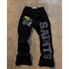 Y2K Streetwear Sportovní kalhoty Pánské Dámské Hip Hop Retro Výšivka písmen Sestřihované Ležérní kalhoty Strečové S vysokým pasem Běžecké kalhoty