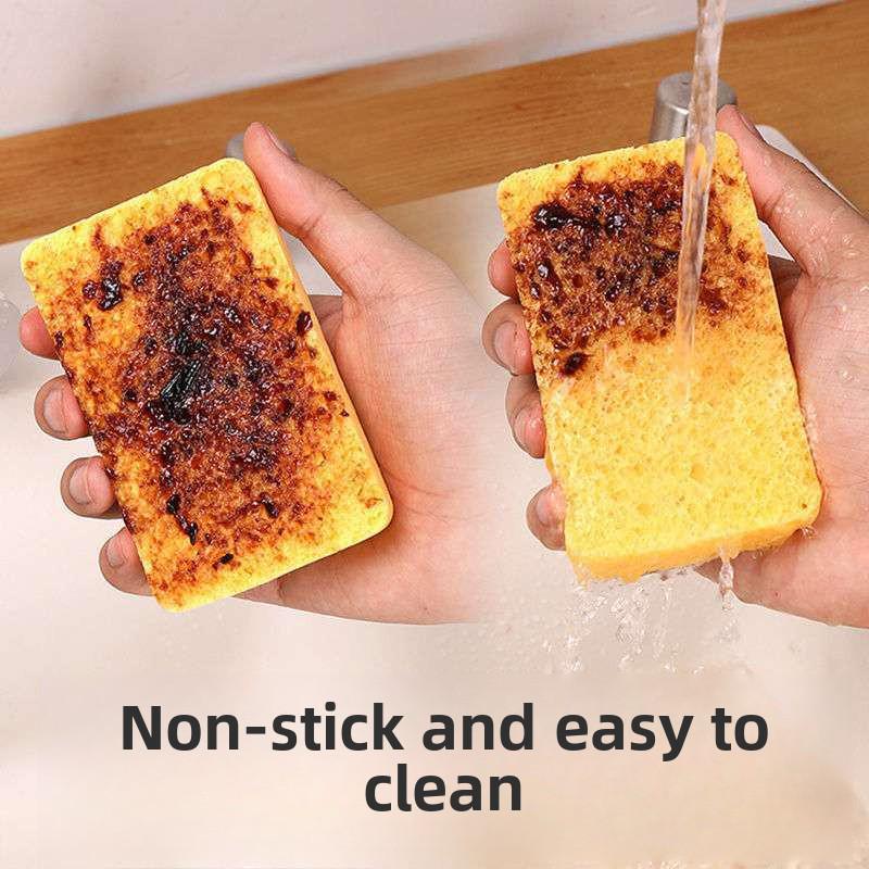 Eco-Friendly Wood Pulp Dishwashing Sponge: Natural Absorbent Scouring Pad for Kitchen Cleaning and Pot Washing