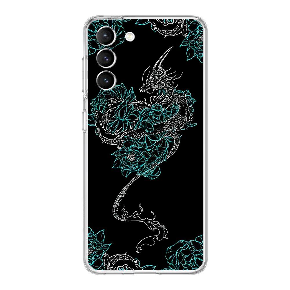 Husa de telefon Dragon Fashion pentru Samsung Galaxy S22 S21 S20 FE Ultra 5G S10 S10E S9 S8 Plus Note 10 20 Husa din silicon moale, transparent