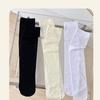 Sheer Knee High Socks for Women Girls Stretchy Silk Stockings Student Girls Stockings Tube Socks Nylons Calf Socks