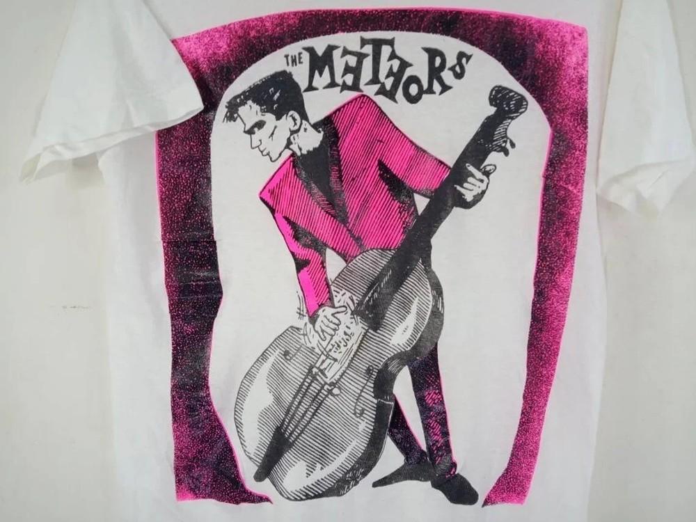 THE METEORS Английская Психобилли Группа Белая Футболка Унисекс Футболка Унисекс XXL