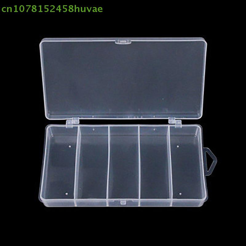 5 Compartments Fishing Tackle Box Storage Case for Fly Fishing Lures Spoons Hooks Bait Organizer Fishing Accessories Tools Case