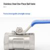1-Inch 304 Stainless Steel Ball Valve Q11F-16P - Internal Thread Switch, 1P Type, 4 Points