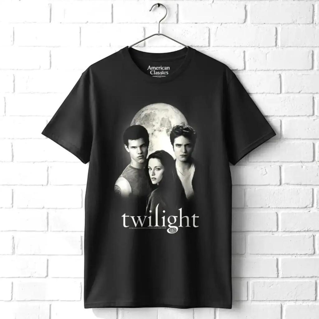 Twilight Saga Unisex Amp 39 S T Shirt Full Moon Trio Print Vintage Washed Soft Slightly Breathable Stretched Casual