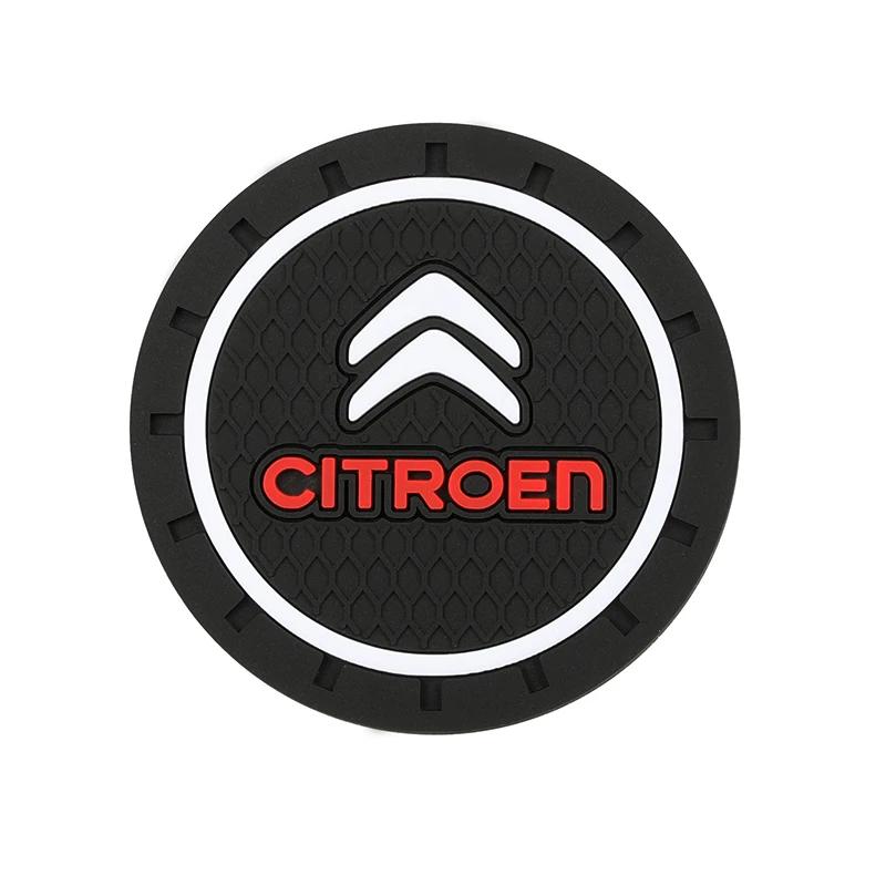 1/2ks Horký výprodej Podložky pod hrnky do auta Podložky do držáku na nápoje Protiskluzová podložka pod hrnek Příslušenství Pro Citroen C4 C5 C3 C2 C1 C4L C6 Picasso Saxo VTS