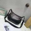 Cowhide Women Single Shoulder Crossbody Simple Multi-compartment Dumpling Bag Large Capacity Aunt Mother Bag