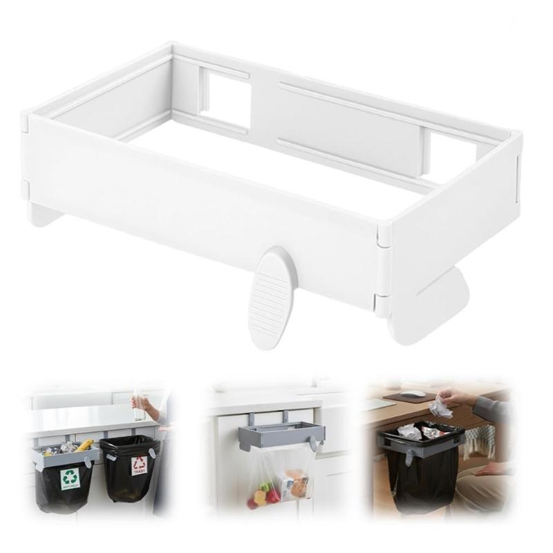 Foldable Magnetic Design Garbage Bins Quick Setup for Kitchen Multiple Room Use Durable Rack