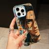 AOT Eren Yeager Jelly Double layer Light Blue Mobile Phone Case for iPhone 17 16 15 14 13 12 11 Air Pro Max Plus Protective