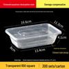 Jiemengzhe Rectangular Disposable Food Containers with Lids