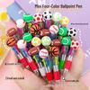 2026 North America World Cup Cartoon Click Ballpoint Pen - Multicolor for Students