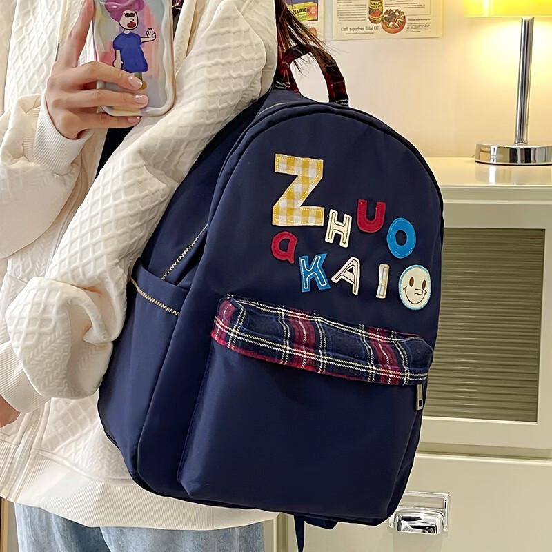 OGAR 2026 Korean Style Casual School Backpack Blue