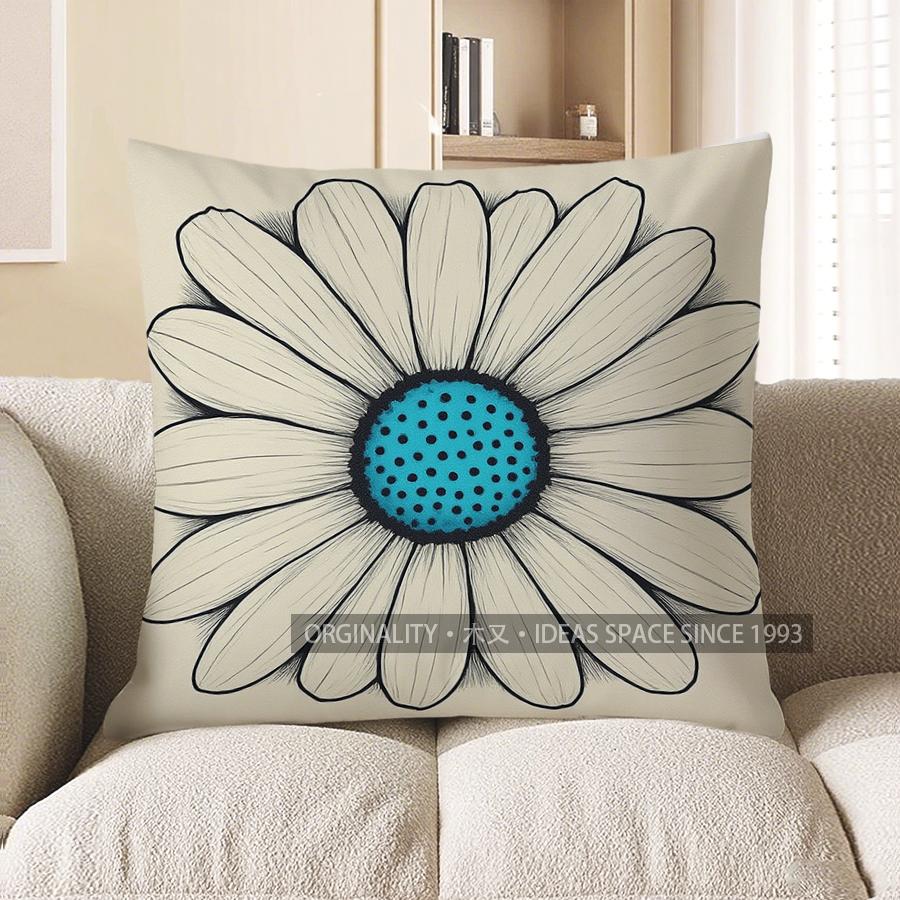 

Home Decor Blue And White Floral Pattern Throw Pillow Cover Pattern Cushion Cover Suitable For Sofa Bedroom Car Pillow Cover 40x40cm