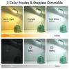 Canmeijia LED Desk Table Lamp USB Stepless Dimming Rechargeable Foldable Student Reading Light Phone Holder Lamp USB Night Lamp