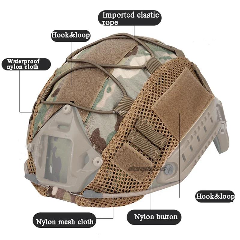 Tactical Helmet Cover for Fast MH PJ BJ Helmet Airsoft Paintball Helmet CoverSpeed Sensors 6