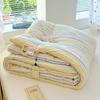 Class A Double-layer Gauze Washed Cotton Quilt - Thickened and Warm for Winter and Spring (3-4 lbs) Single Quilt Core