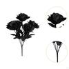 Artificial Black Roses, Centerpieces for Halloween Decoration, Lightweight, Ideal DIY Projects,