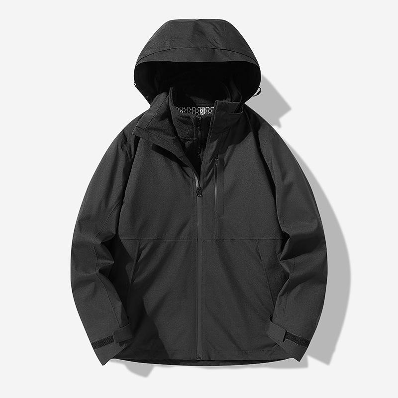 

Зимняя качественная пара три в одном тибетская шапка пуховая однотонная куртка спортивная куртка для активного отдыха 8XL