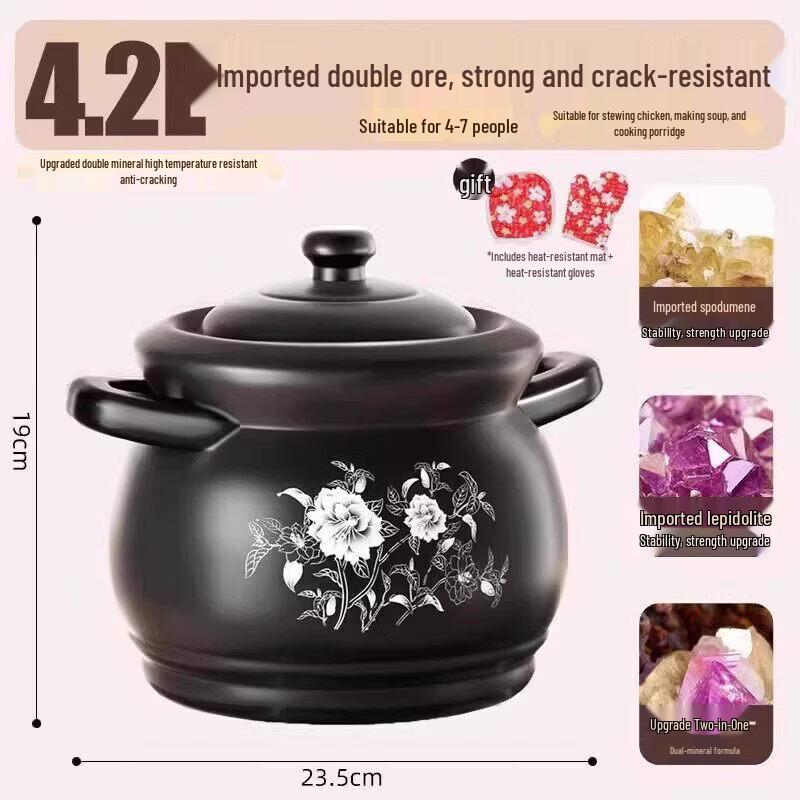 Qiwei High-Temperature Ceramic Stew Pot