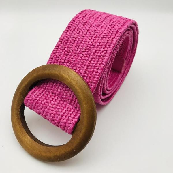 Retro PP Grass Woven Women's Waistband with Elastic and Elastic Waistband, Fashionable and Minimalist Hundred Matching Dresses