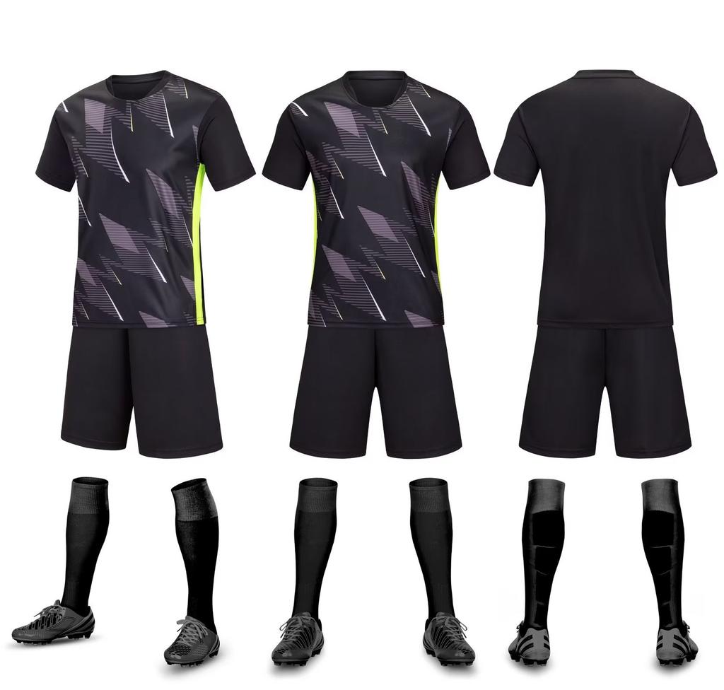Clear Board Football Uniform Set, Men'S Adult Children'S Football Training Uniform, Light Plate Printing Number, Campus Football Uniform, Team Uniform