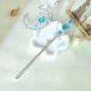 Elsa Princess Frozen Hair Accessories Set: Children's Crown, Magic Wand, and Cartoon Headband.